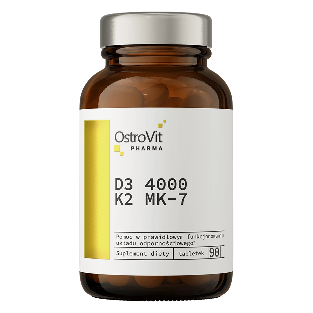 OstroVit Pharma - D3 4000 IU + K2 MK-7 - 90 tabletek
